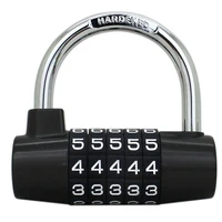 resettable 5 digit padlock combination lock travel luggage suitcase lock zinc alloy padlock wide shackle safety lock