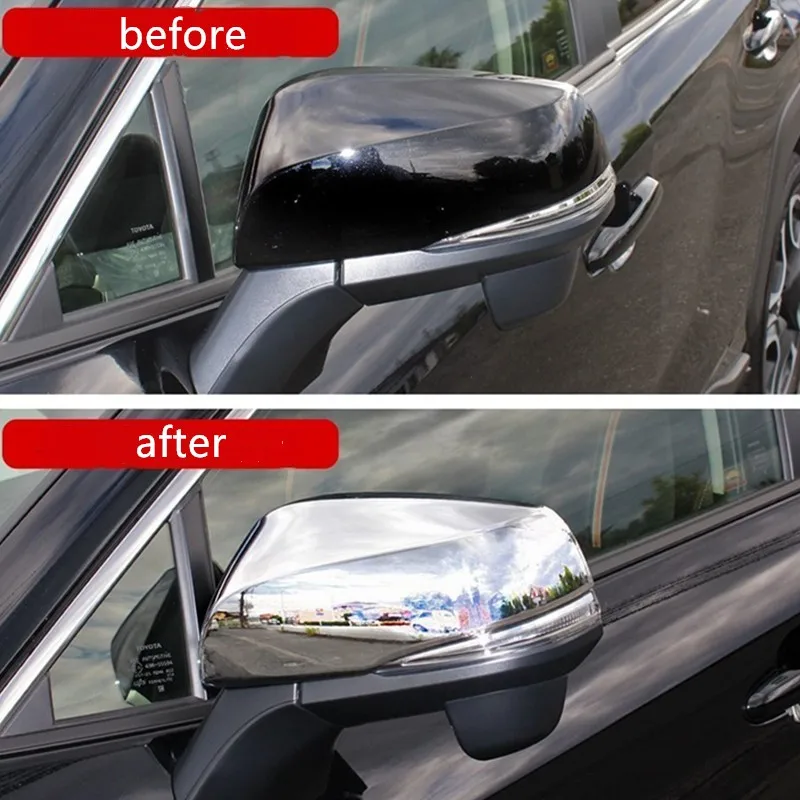 

WELKINRY автомобильный чехол для Toyota RAV 4 V XA50 2018 2019 2020 RAV4 ABS хромированный боковой крыло заднего вида крышка для зеркала