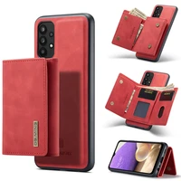 luxury leather wallet phone case for samsung galaxy a32 4g case magnetic wallet holder card slot flip stand full cover