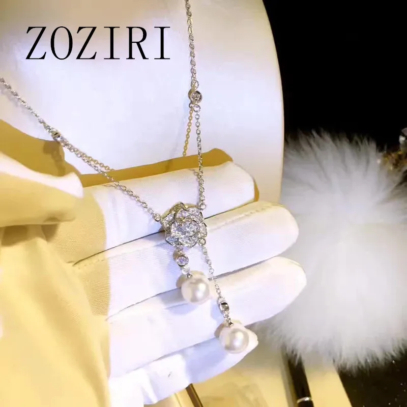 2019 модные циркониевые девичьи серьги в виде большого цветка 925 серебро кулон &