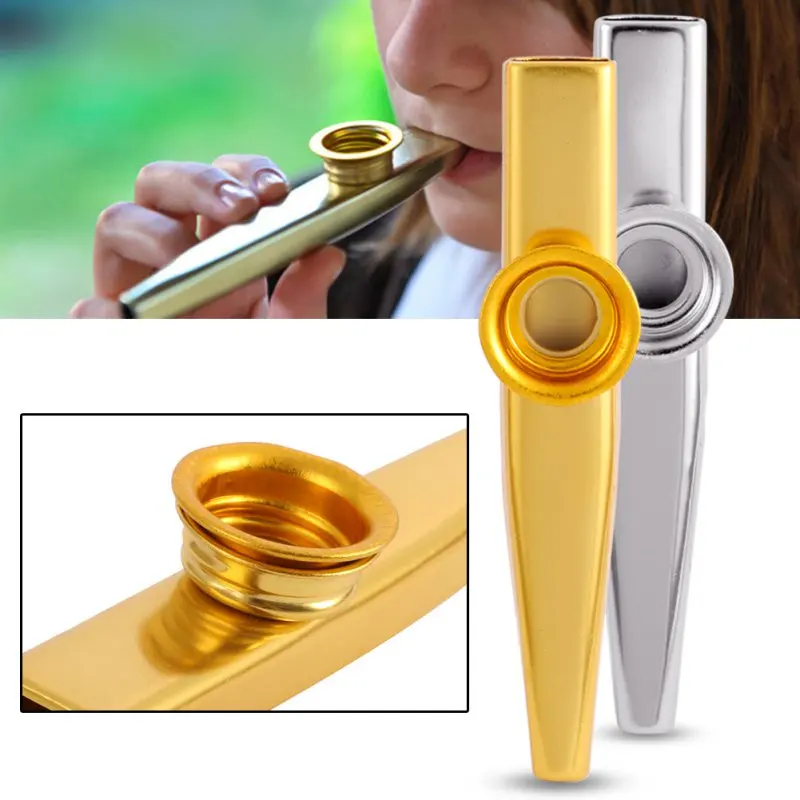 Простой дизайн легкий Kazoo металлический алюминиевый сплав для гитары инструмент