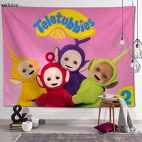 tv series teletubbies tapestry customizable bohemian wall hanging room carpet hd tapestries art home decoration accessories