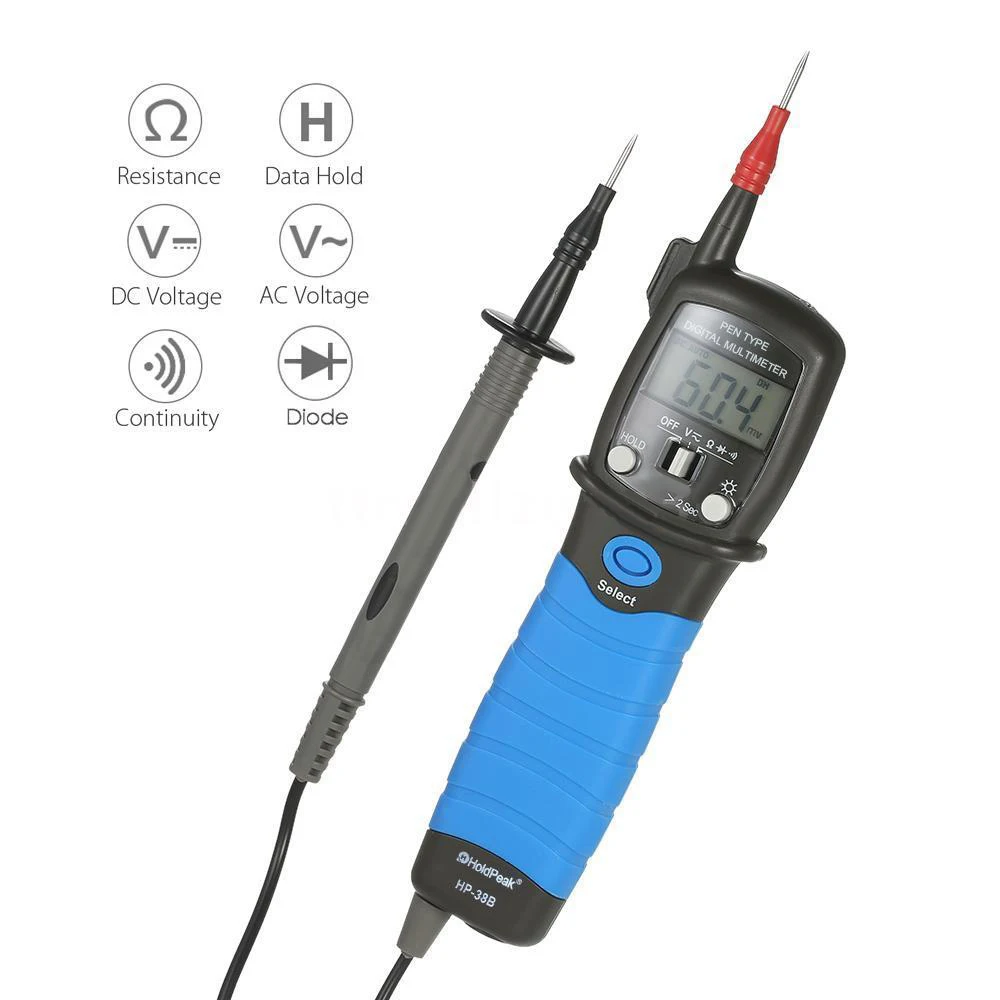 

HP-38B Digital Multimeter Pen-type Meter DC AC Voltage Continuity Tester Device