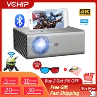 vchip rd830 4k projector home projector mini proyector led for home theater wifi tv full hd media player christmas projector