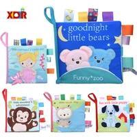 carton baby toys soft cloth books rustle sound infant educational rabbit stroller rattle newborn crib bed baby toys 0 24 months