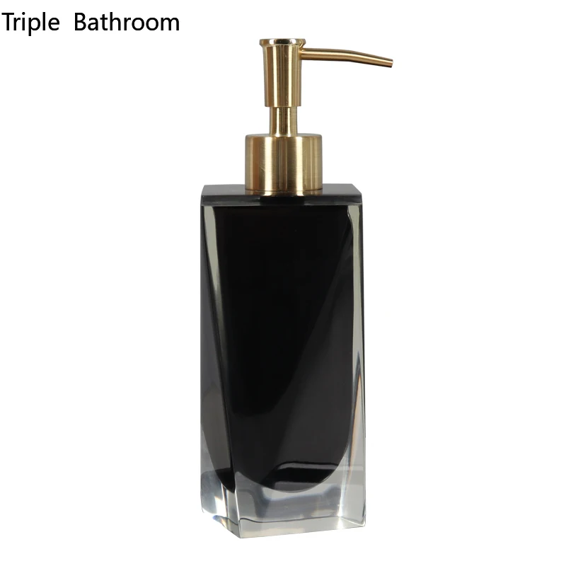 

European Sanitizer Bottles Resin Hotel Portable Shampoo Shower Gel Bottles Liquid Soap Dispenser Home Bathroom Accessories