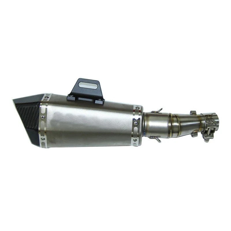 51 мм Универсальная мотоциклетная выхлопная труба из углеродного волокна для