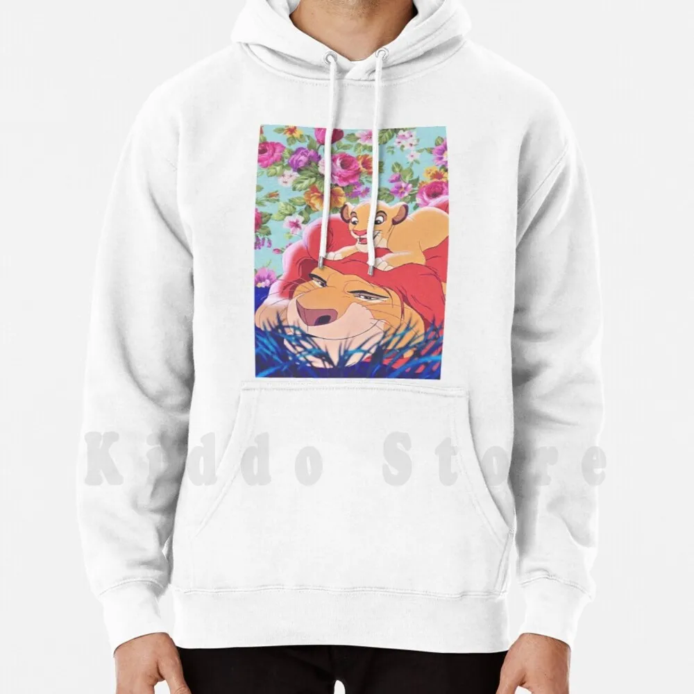 Толстовка с капюшоном Король Лев Simba And Mufasa длинными рукавами | Мужская одежда