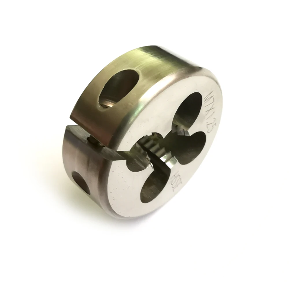 HSSE Метрическая резьба разделенный штамп M7 M7X1.25 M7X1 M7X0.35 тонкий Винт круглый регулируемый штамп M7X0.75 M7X0.5 M7X0.8 для нержавеющей стали