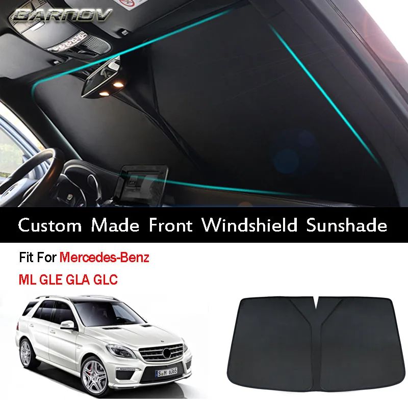 Car Special Front Windshield Sunshade Double Insulation Custom Made Fit for Mercedes-Benz ML GLE GLA GLC W163 W164 W166