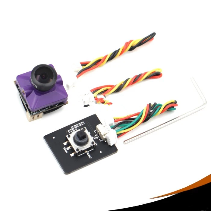 Фиолетовый Mistar FPV mini HD камера Monster 1200TVL объектив отличная подсветка для высокоскоростного гоночного дрона - Цвет: Фиолетовый