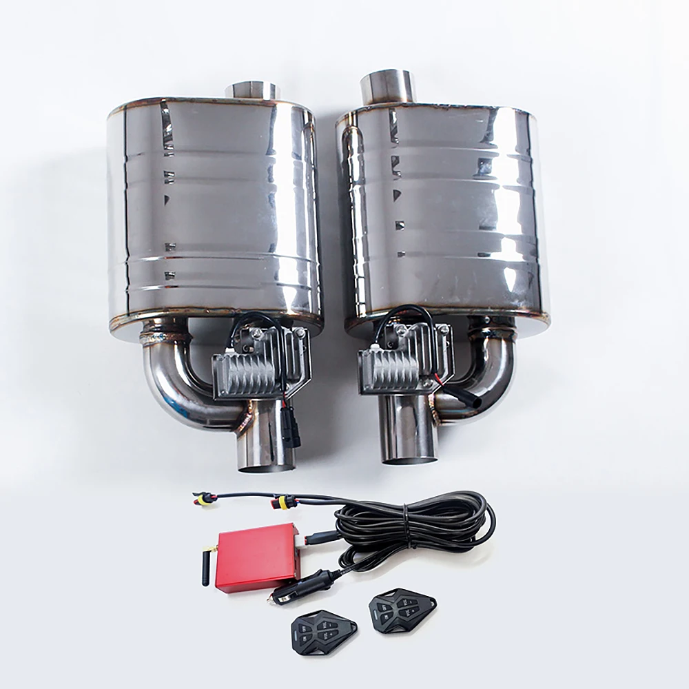 

Car Exhaust Sounds Valve Double Muffler System With Remote Controller Waterproof Variable Silencer