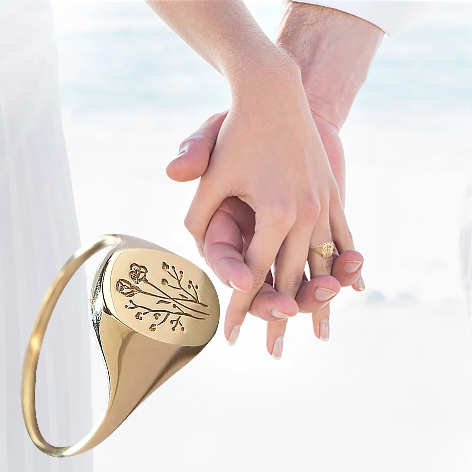 Кольца на пальцах креативность роза цветок индивидуальное дамское кольцо с