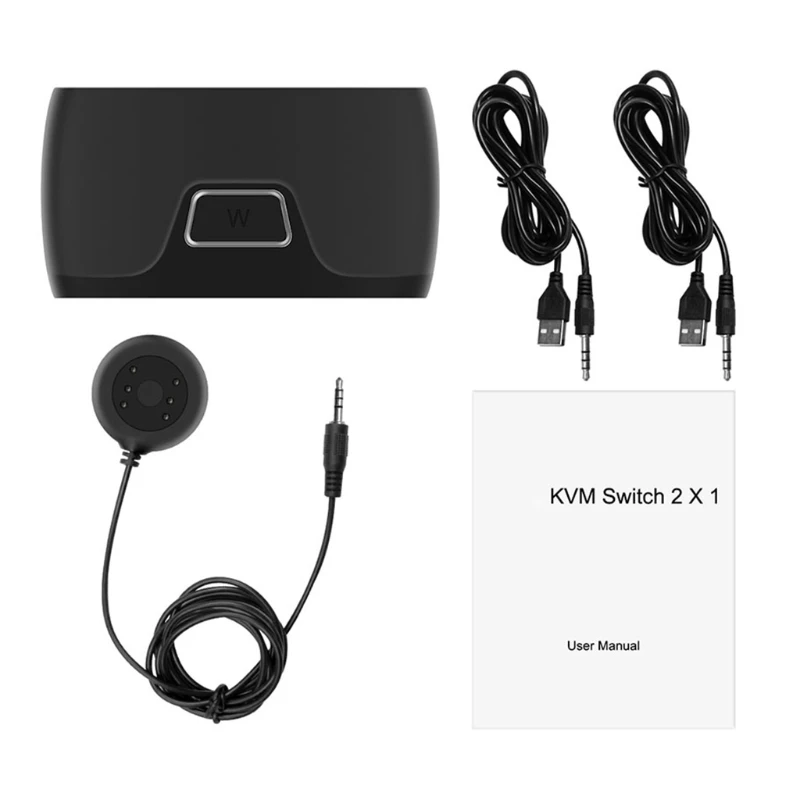 

KVM-коммутатор, совместимый с HDMI, два в одном, 2 компьютерных узла, совместное использование дисплея, поддержка совместного клавиатуры, мыши, п...