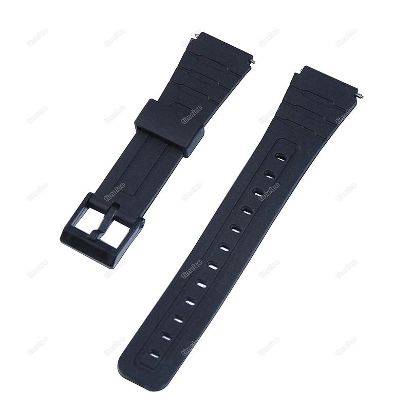 

Ремешок сменный для наручных часов F 91W F 93W F 105W F 106W A158W B640 A168, кварцевый цифровой циферблат, резиновый ремешок, черный