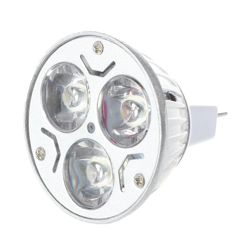 

MR16 GU5.3 12V Cool White Light Bulb 3X1w
