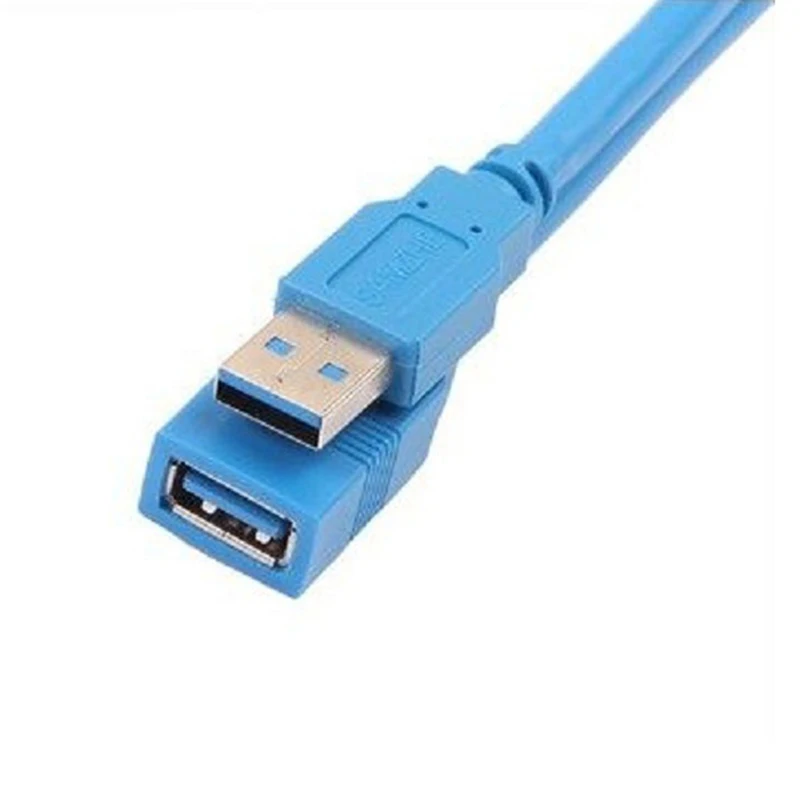10 футов 0 5 м 1 3 USB A папа-Мама Удлинительный кабель Суперскоростной синий шнур |