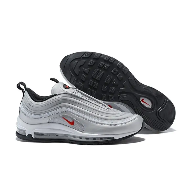 

Original Nike Air Max 97 Sean Wotherspoon Air Cushion Shoes Men's Shoes Size 40-46 Frosted Silver Rainbow