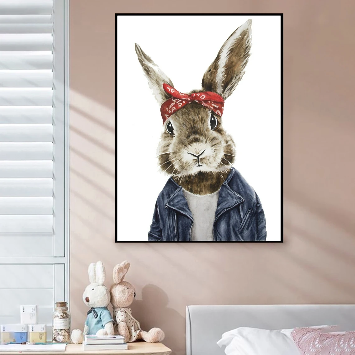 

Rabbit, Rabbit, Watercolor Art Print, Wall Art, Print, Canvas Art Poster Print Home Apartment Wall Decor