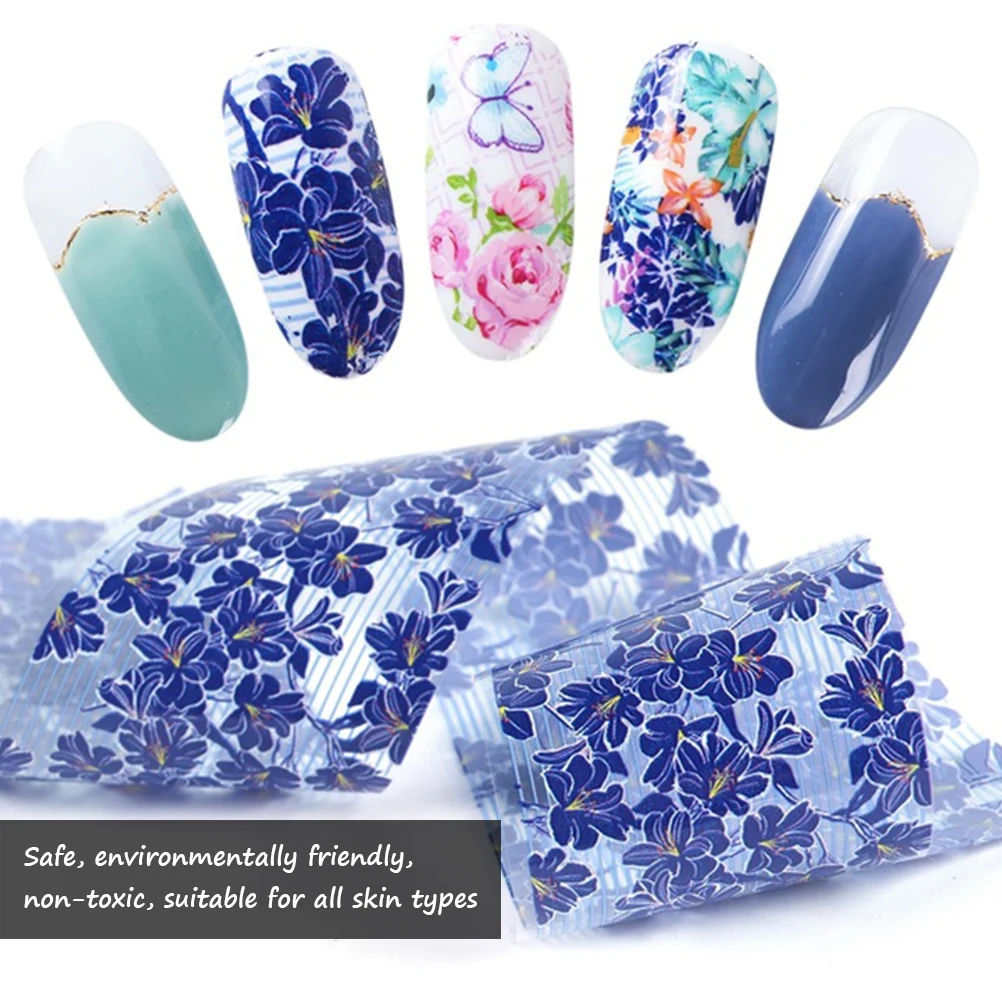 Модное красивое платье с цветочным принтом фольги фольга для Неил Арта