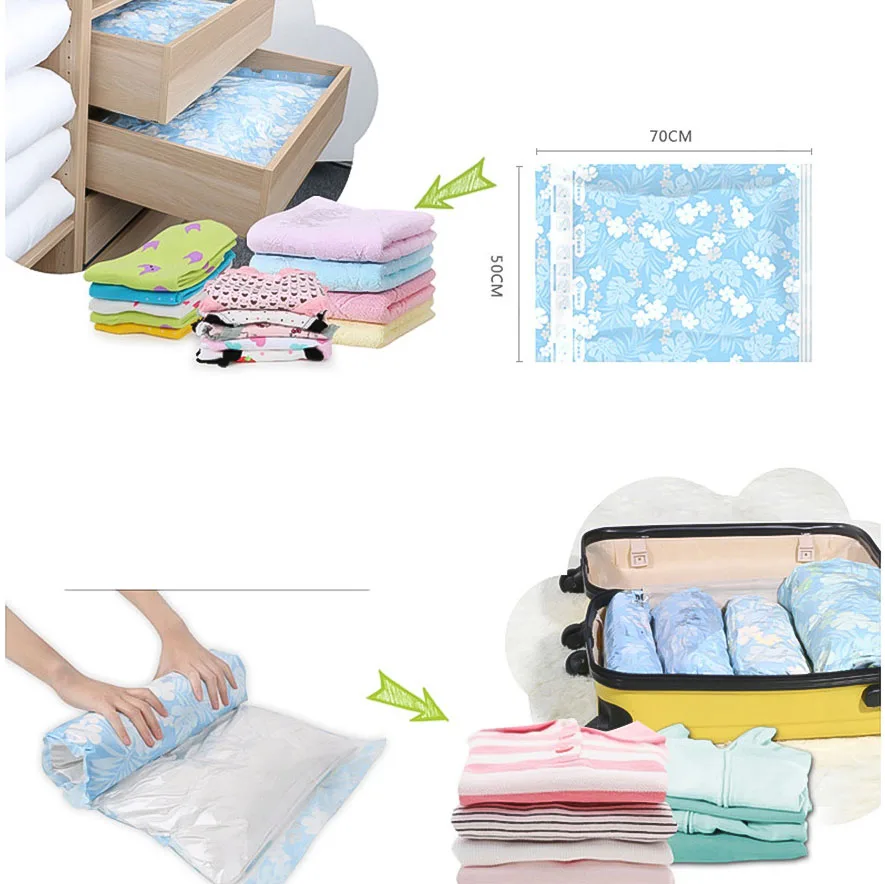 Vacuum storage bag SDARISB 11 PCS organizer Bags Household Foldable Clothes Organizer Seal Compressed Travel Saving Bag|Воздушные