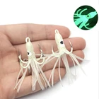 1 шт., рыболовный воблер, джиг, Мягкая приманка, кальмар, светящийся рыболовный крючок с бородкой, 6-6,2 см, искусственный гольян, кренкбейт, рыболовные аксессуары, приманки