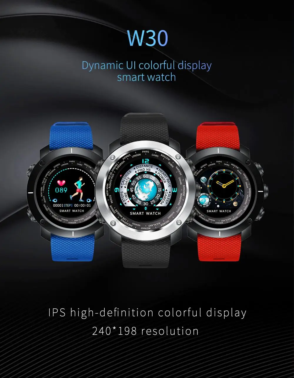 

SKMEI Fashion Smart 3D Watches Men Women Outdoor Bluetooth Sport bracelet Heart Rate Monitor Pedometer Fitness Smartwatch W30