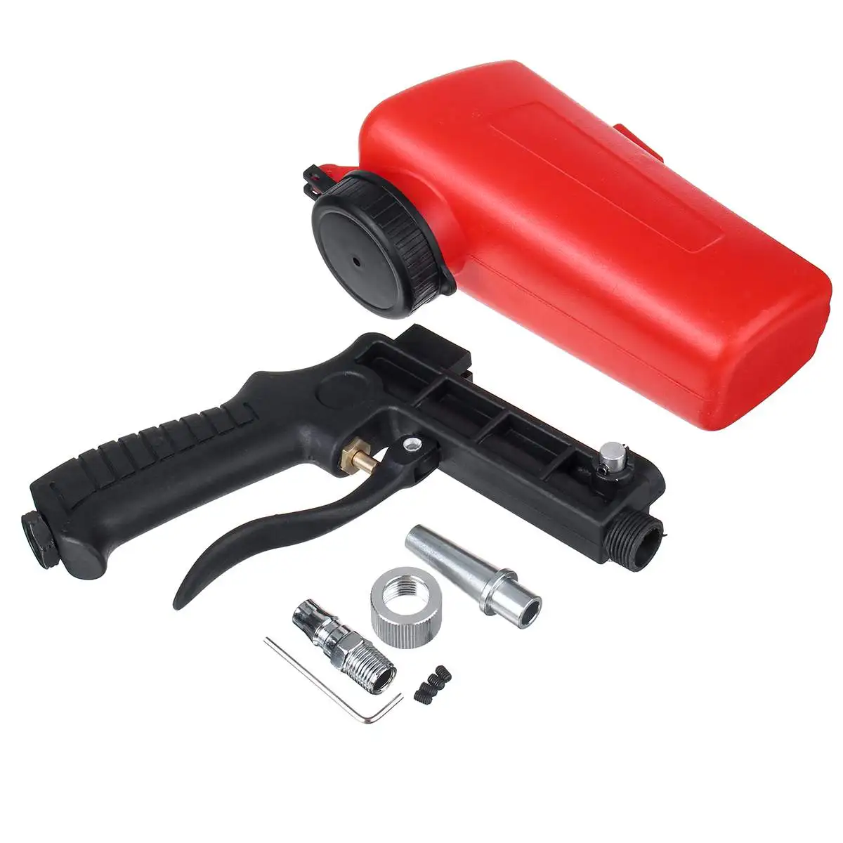 

NEW 90psi Portable Gravity Sandblasting Gun Pneumatic Small Sand Blasting spray gun Adjustable Pneumatic Sandblaster