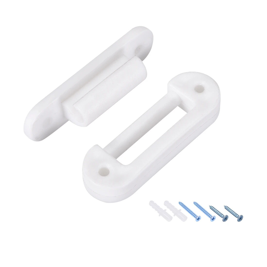 

uxcell Detachable Hangers, 59mm Invisible Hinge with Screws for Hanging, 4 Sets (White)