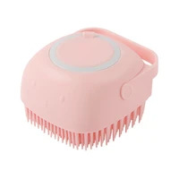 shampoo massager brush cat massage brush grooming comb bathroom shower brush soft silicone short hair brushes