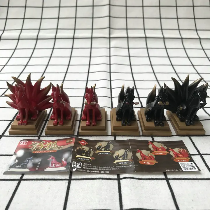 ПВХ фигурка Игрушечная модель nine-tail fox 6 шт./компл. | Игрушки и хобби