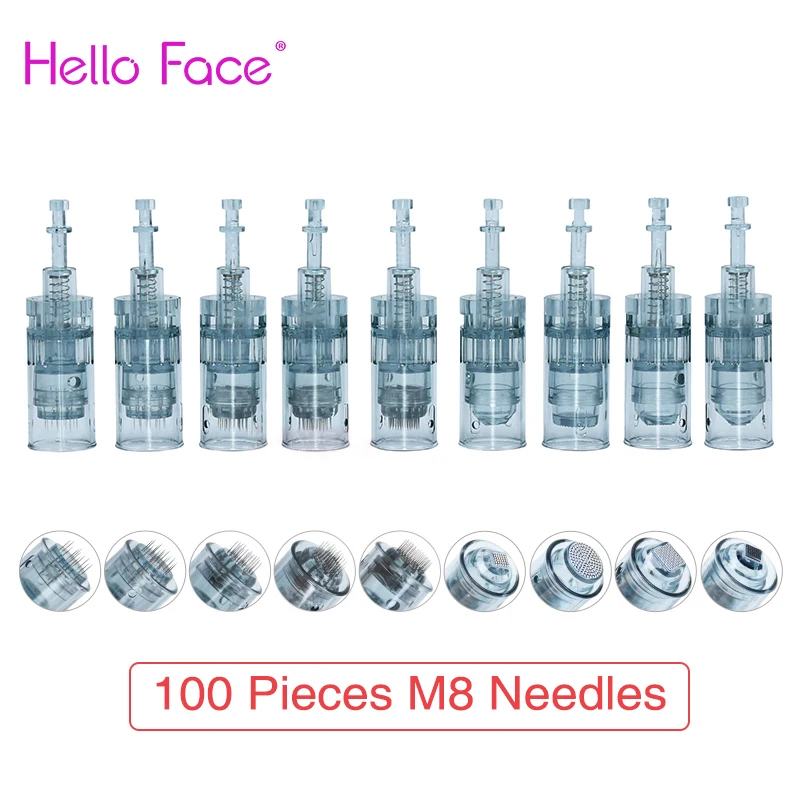 100 PCS Dr. pen M8 Cartridge Bayonet Needles 11 Pin 16 36 42 Nano Needle Micro Derma Pen Tip | Красота и здоровье