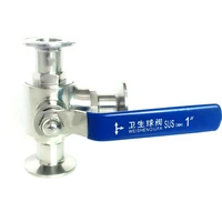 fit 76mm pipe od x 3 tri clamp sanitary l port ball valve sus 304 stainless beer brewing home