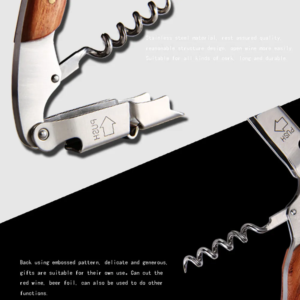 Деревянная ручка профессиональная бутылка для пива красного вина