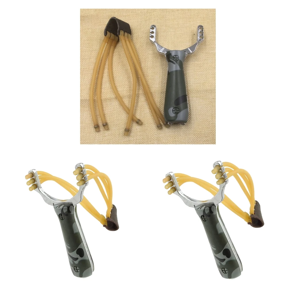 2pc Outdoor Slingshot Wooden Handle High Velocity Game Playing Tools Camo | Спорт и развлечения