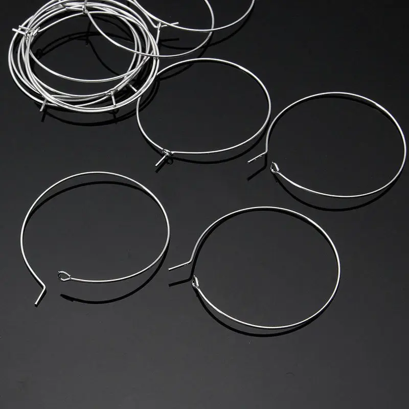 100 шт. посеребренные кольца для Винных Бокалов проволочные маркеры напитков 20