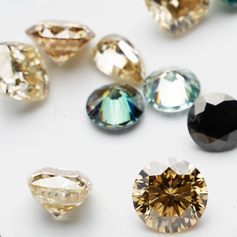 Роскошные круглые камни Муассанит Бриллианты бриллиант огранки 0 5 карата мм для