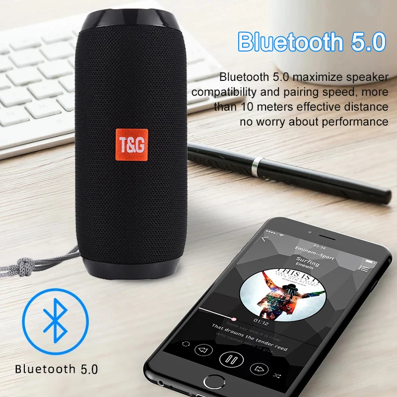 Bluetooth-колонки Altavoz портативная Водонепроницаемая акустическая система с