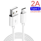 Универсальный кабель USB Type-C, 1 м, USB-C, для Huawei, Samsung Note 9, для быстрой зарядки и передачи данных