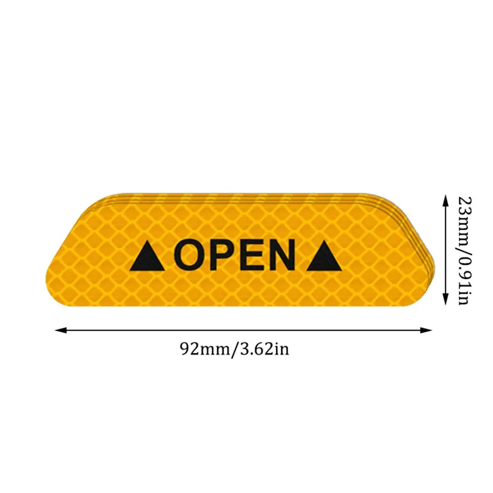 

Open The Door Stickers Reflective Stickers Safety Warning Stickers Open Reflective Film Car Door Anti-Collision Strip
