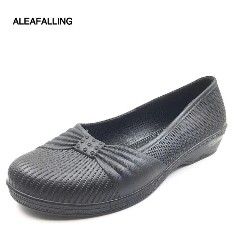 Классические женские сапоги Aleafalling резиновая обувь на плоской подошве