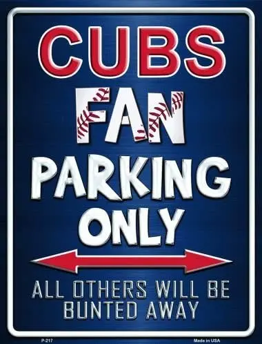

Smart Blonde Cubs Metal Novelty Parking a P-217