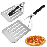 pizza peel stainless steel folding pizza shovel square cake shovel pizza cake transfer shovel baking pastry tools