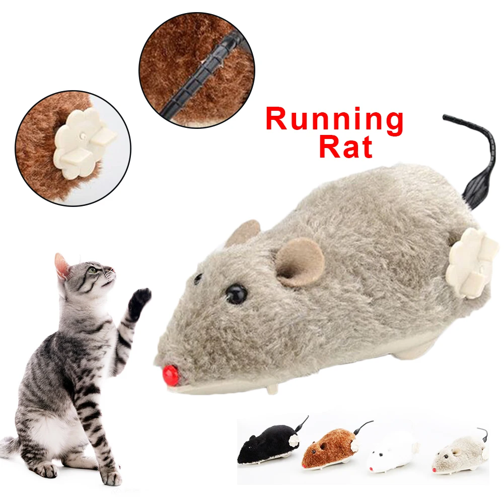Wind Up Racing Mouse Plush Mice Toy Pets Toys 5.3" Child and Christmas GIfts | Дом и сад