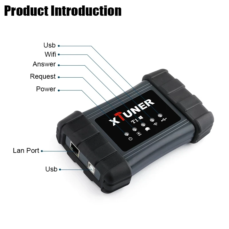Автомобильный сканер xтюнер T1 Wi-Fi Obd2 профессиональный считыватель кодов HD для