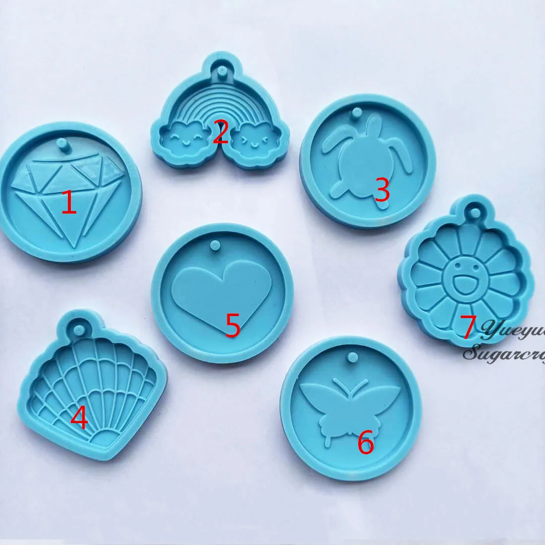 Силиконовая форма для брелока силиконовая смола резиновая Сделай Сам эпоксидная