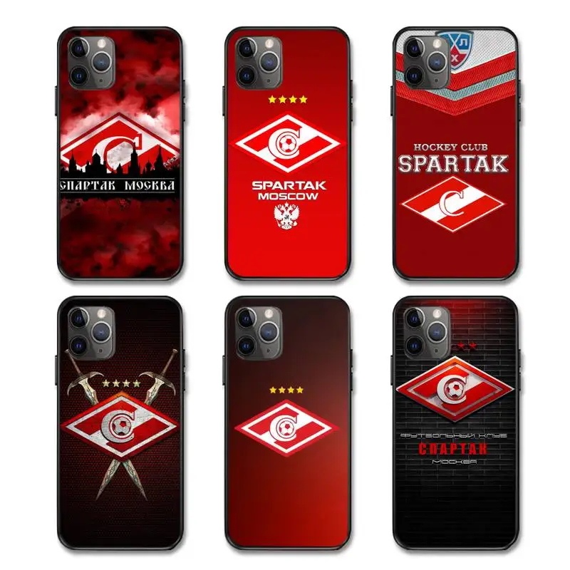 

Spartak Moscow Phone Case for iPhone 6 7 8 11 12 Pro X XS Max XR Samsung A S 8 9 10 20 50 Plus pro funda