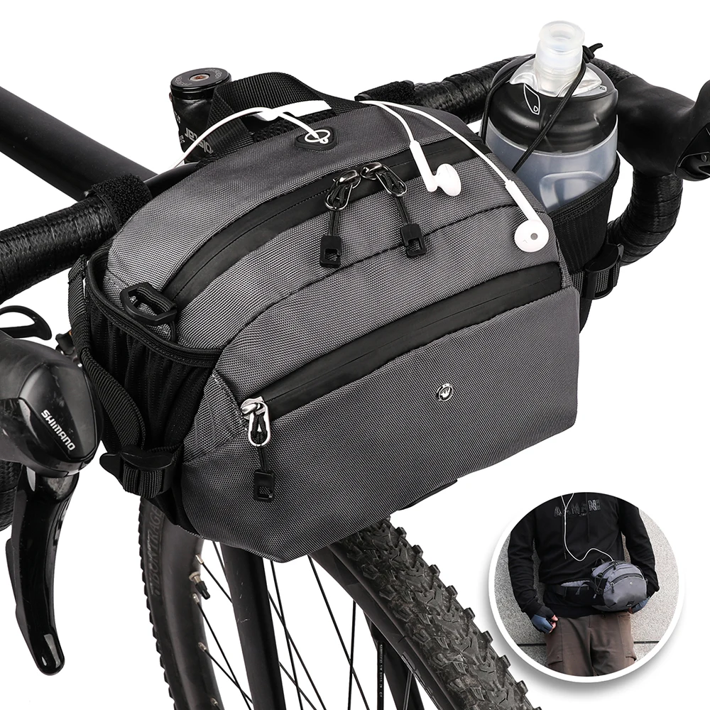 

Waterproof Bike Front Tube Handlebar Bag MTB Bicycle Bags Multifunction Shoulder Bag Super Storage Performance Bike Accessories