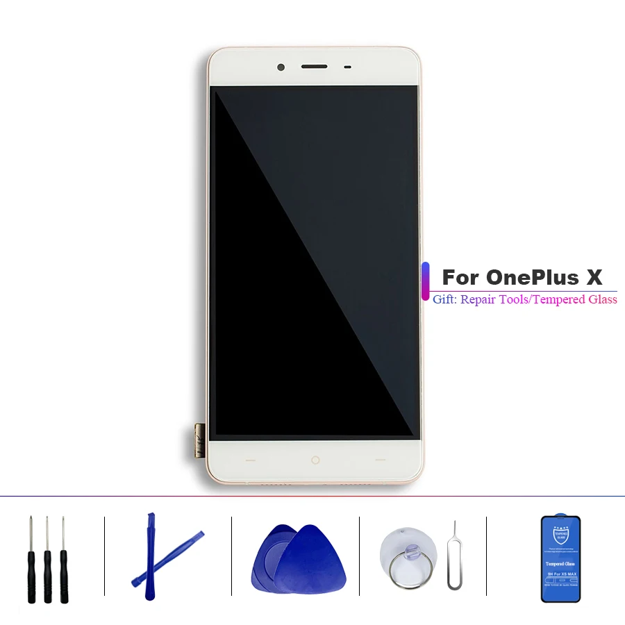 ЖК дисплей с сенсорным экраном в сборе для Oneplus X E1003 сменный рамкой стекло экрана