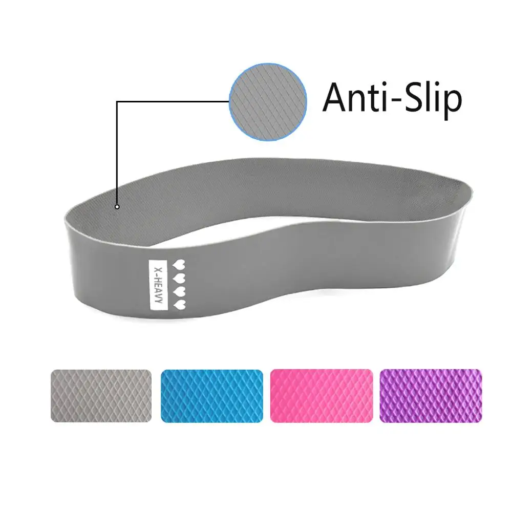 

4Pcs Anti-Slip Fitness Rubber Bands Yoga Resistance Bands 0.5mm-1.1mm Pilates Training Elastic Band For Sport Workout Equipment